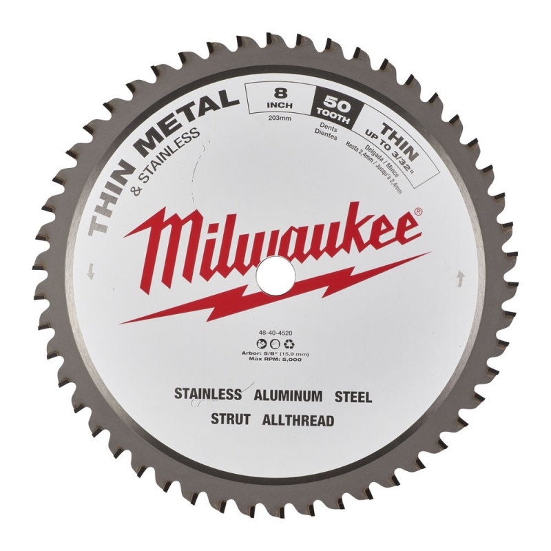 Metalo pjovimo diskas MILWAUKEE 203×1,8×15,8 50T