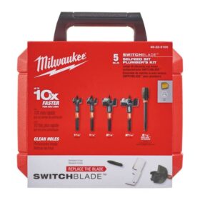 5 dalių medžio frezų komplektas MILWAUKEE SWITCHBLADE