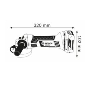 Akumuliatorinis kampinis šlifuoklis BOSCH GWS 18V-125 V-LI