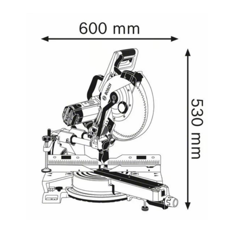 Skersinio pjovimo staklės BOSCH GCM 12 SDE Professional